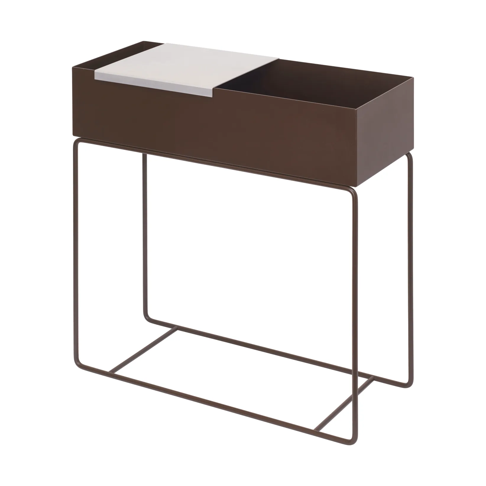 Lager bakke stor til plantbox 26x26 cm., Aluminium Ferm Living