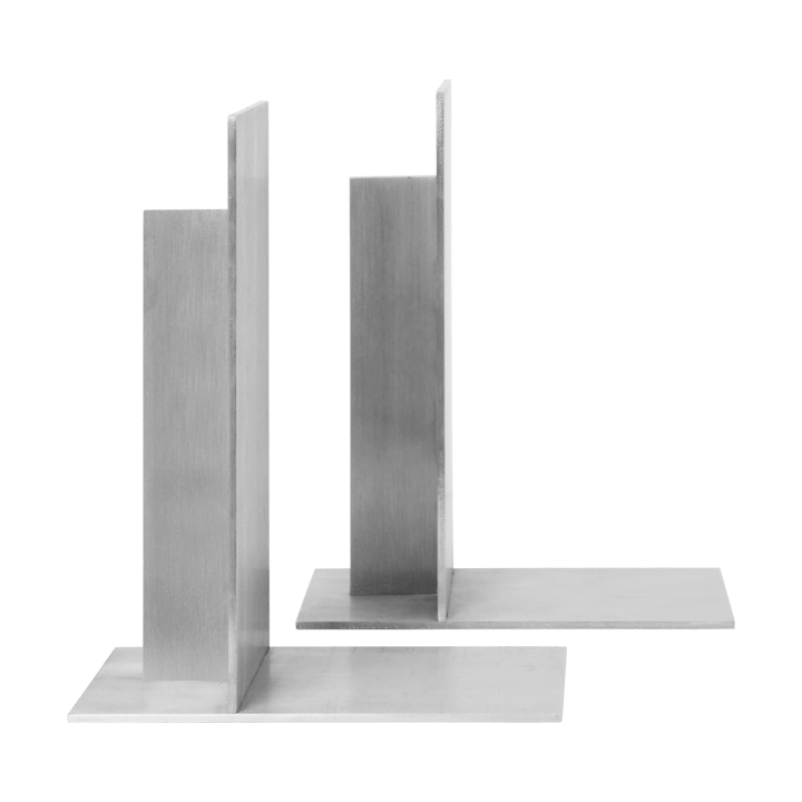 Lager bogstøtte 2-pak - Aluminium - Ferm Living