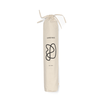 Lane tæppe 70x105 cm - Offwhite/Chocolate - Ferm Living