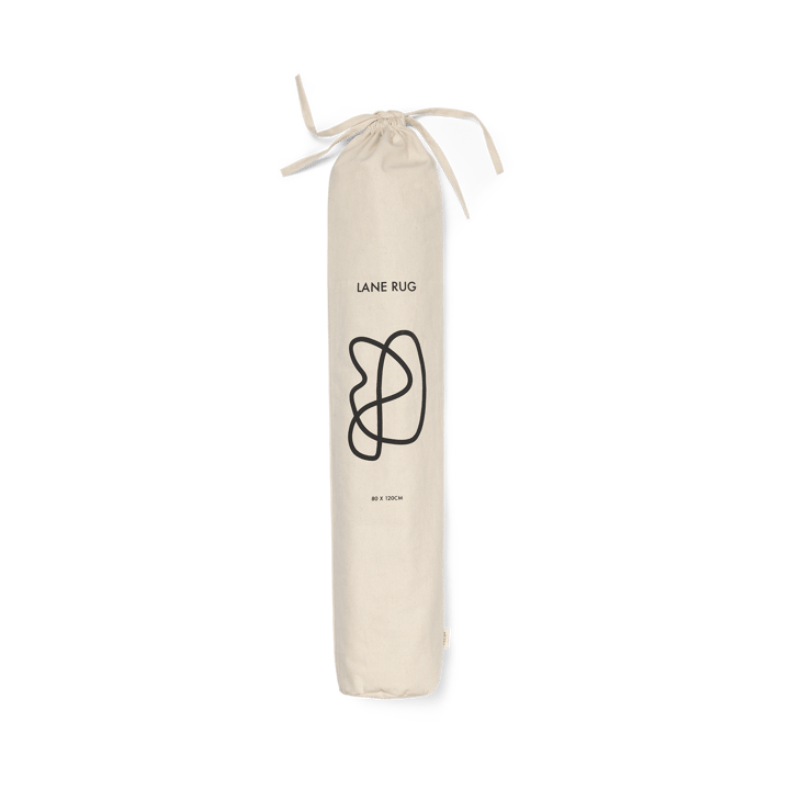 Lane tæppe 70x105 cm, Offwhite/Chocolate Ferm Living