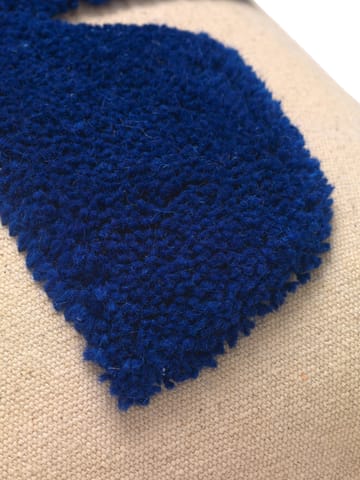 Lay rektangulær pude 40x60 cm - Sand/Bright Blue - ferm LIVING