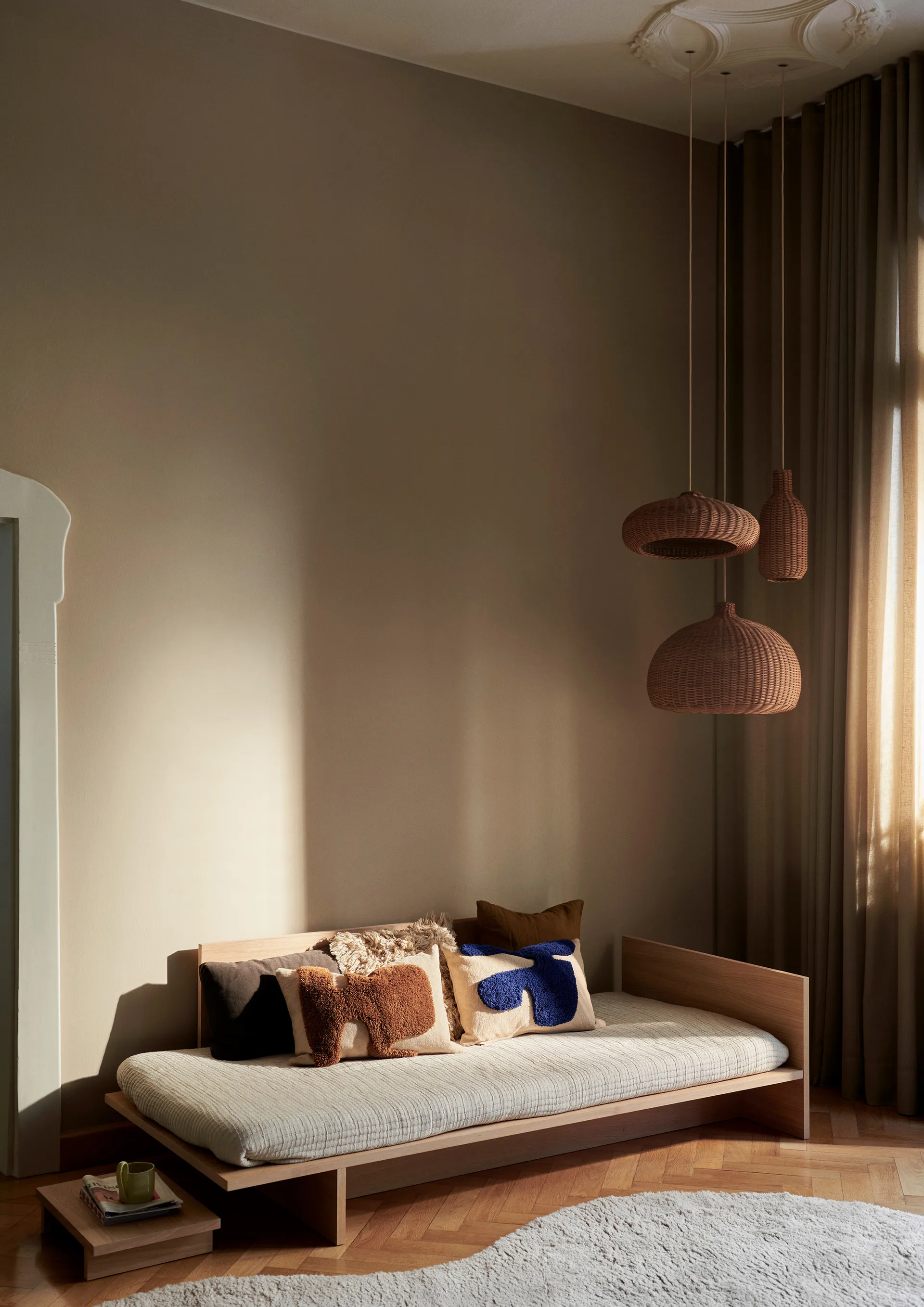 Lay rektangulær pude 40x60 cm, Sand/Sugar Kelp Ferm Living