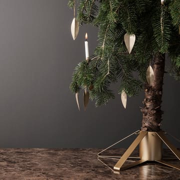 Leaf brass juletræspynt - 4 stk - Ferm Living