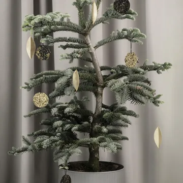 Leaf juletræspynt - Brass, 4 stk - Ferm Living