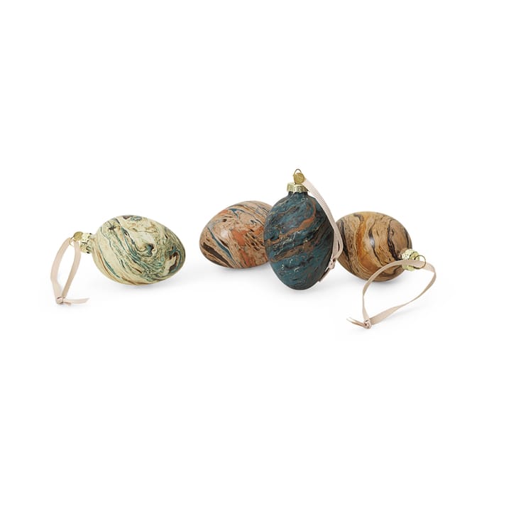 Marble easter eggs 4-pak, Mixed Ferm Living