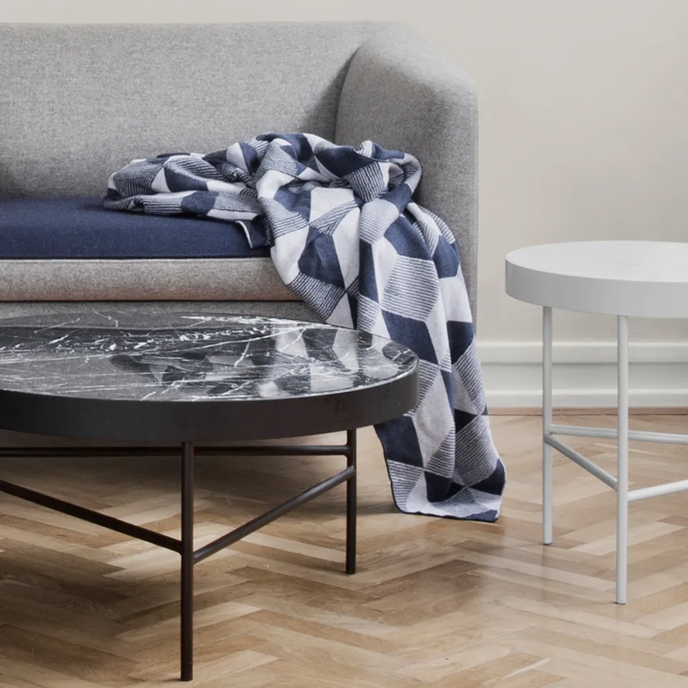 Marble Table sofabord, marmor sort, large, sort stel Ferm Living