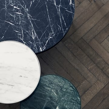 Marble Table sofabord - marmor sort, medium, sort stel - ferm LIVING