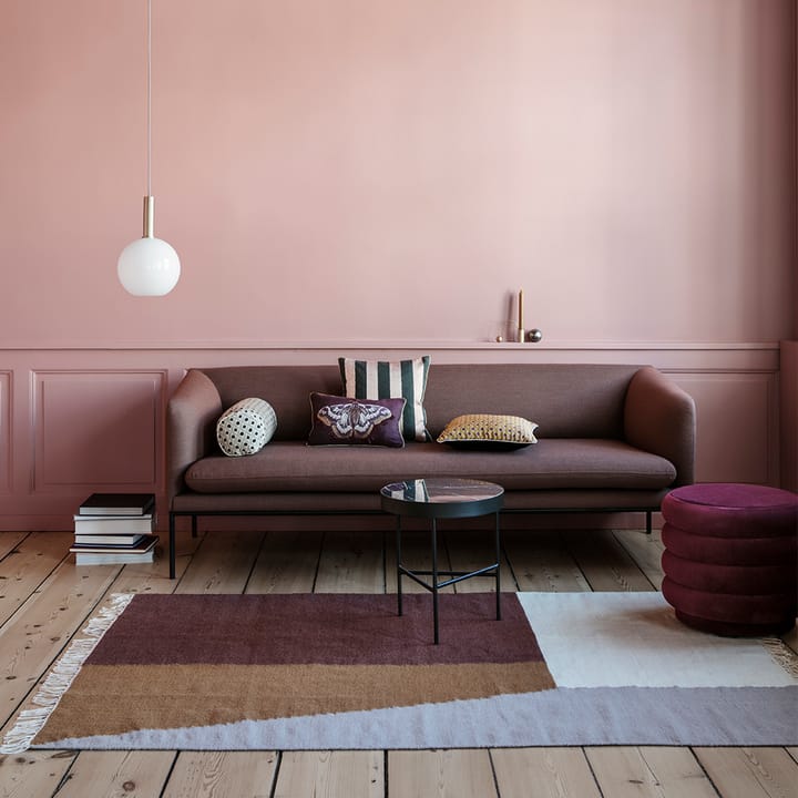 Marble Table sofabord, marmor sort, medium, sort stel Ferm Living