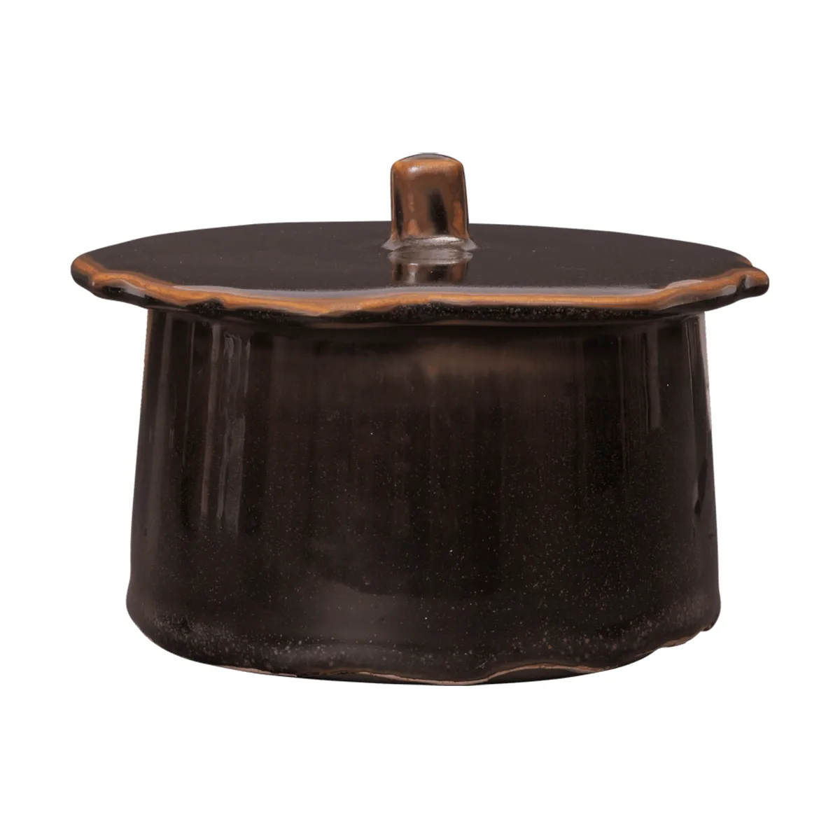 Marnen krukke med låg, Carob brown, Ø13×7 cm Ferm Living