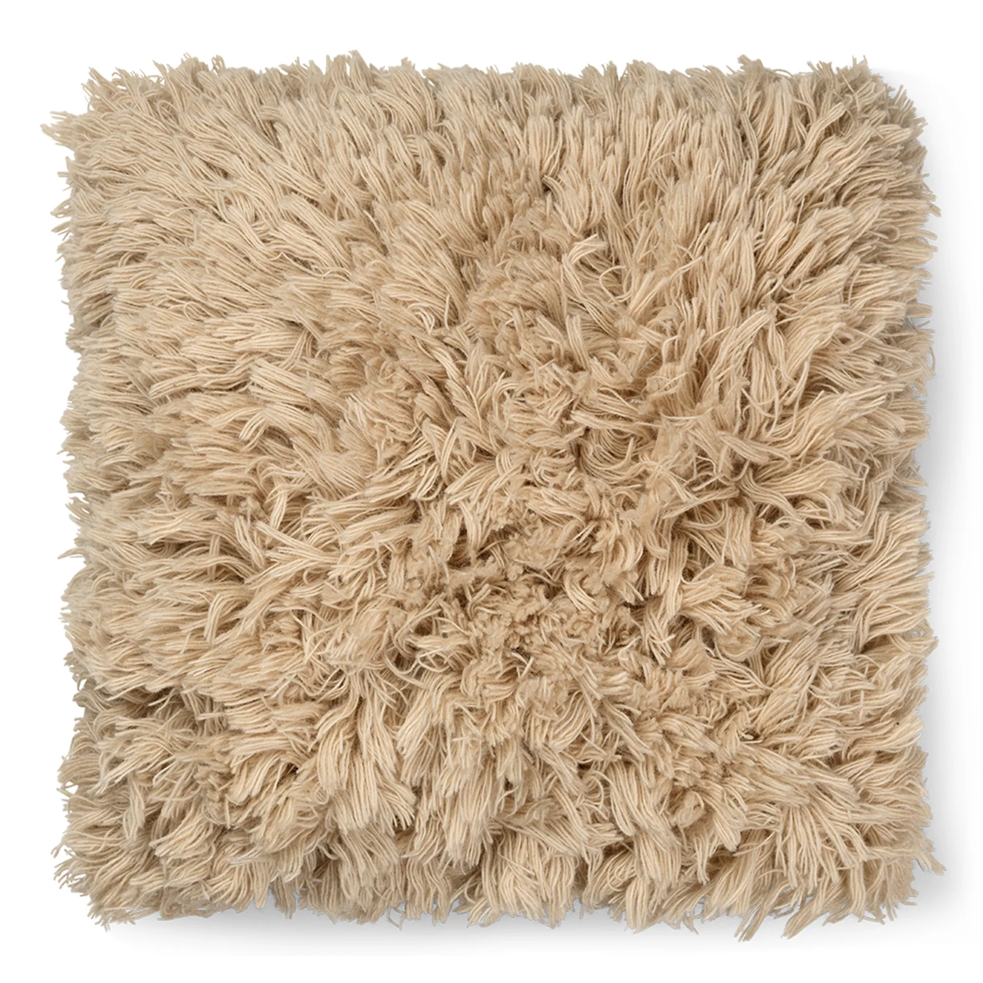 Meadow High Pile pude 50x50 cm, Light Sand Ferm Living
