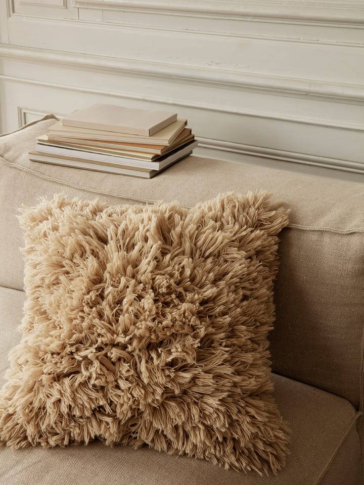 Meadow High Pile pude 50x50 cm, Light Sand Ferm Living