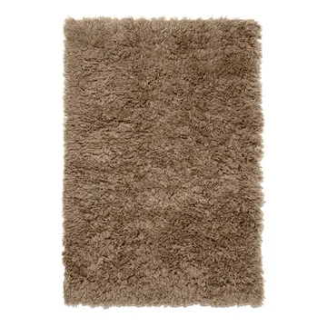 Meadow High Pile tæppe 140x200 cm - Dark beige - Ferm Living