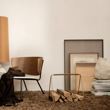 Meadow High Pile tæppe 140x200 cm - Dark beige - Ferm Living
