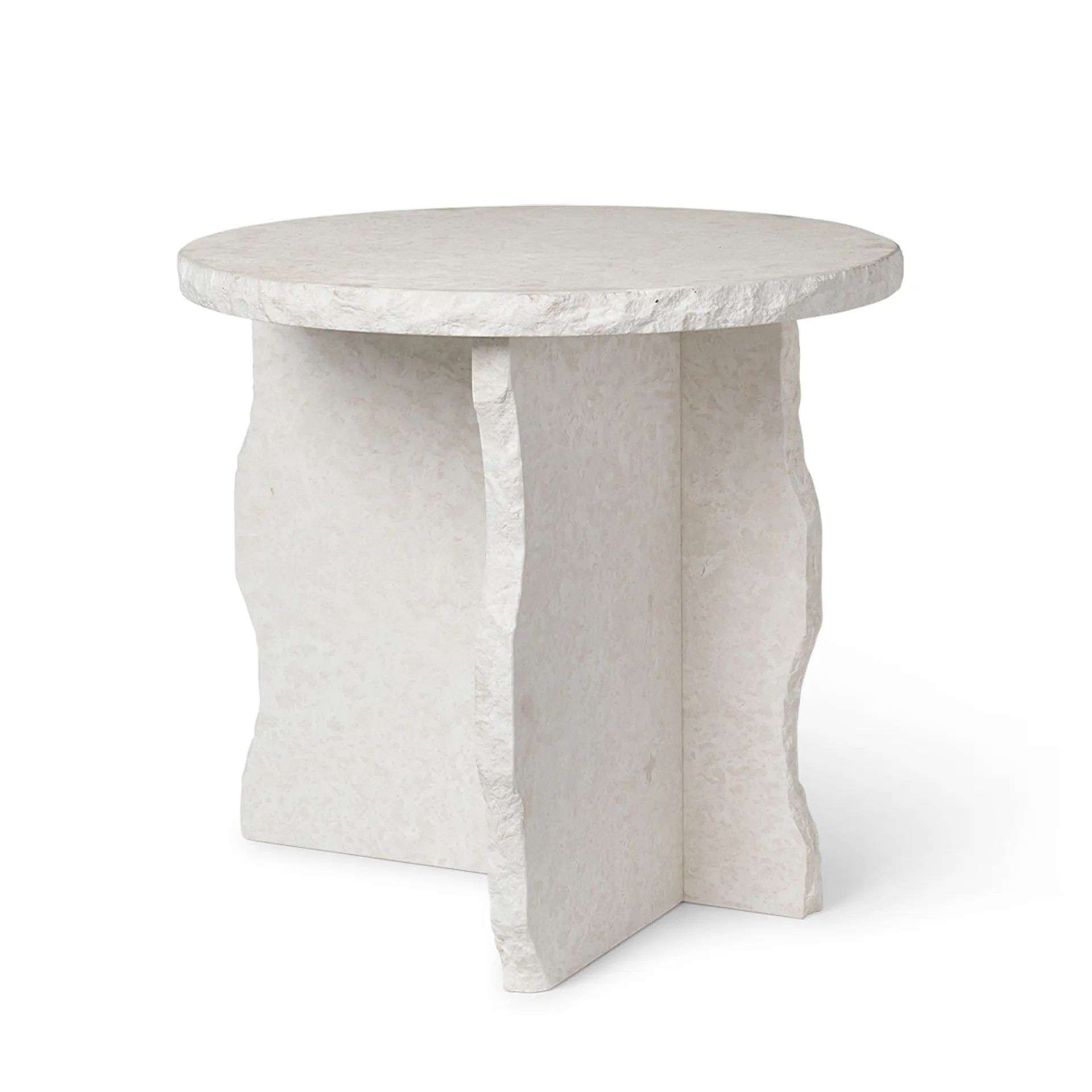 Mineral Sculptural bord Ø52 cm, Bianco Curia Ferm Living