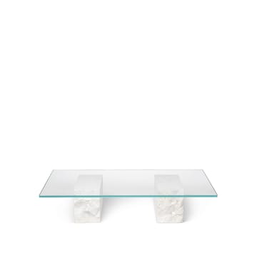 Mineral sofabord - glas, base i marmor - Ferm Living