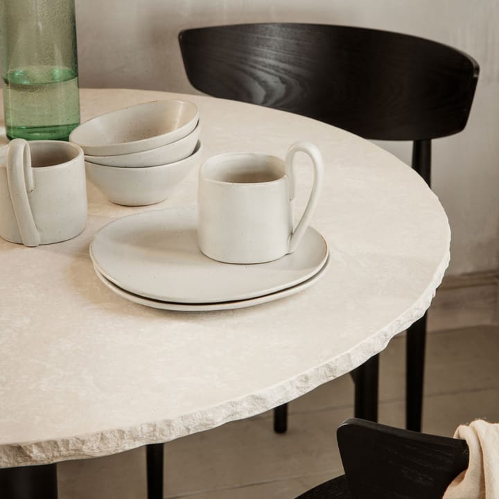 Mineral spisebord, hvid, marmor bianco curia Ferm Living