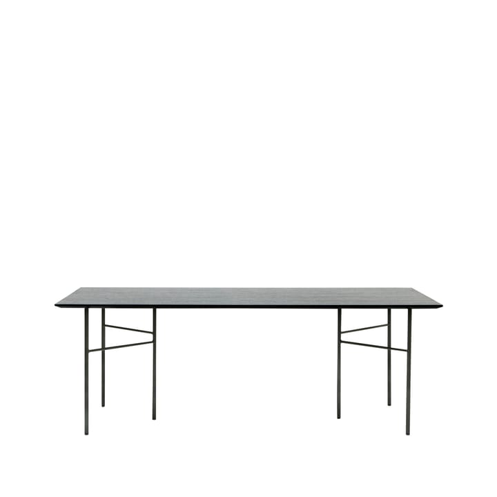 Mingle spisebord - oak black, 210cm, sorte metalben - Ferm LIVING