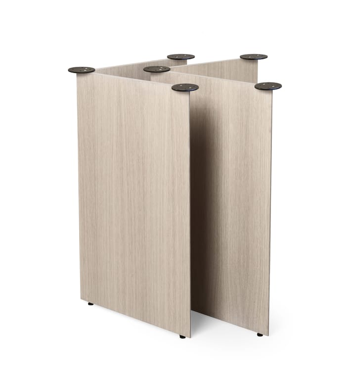 Mingle spisebord ovalt, oak natural veneer, vinkelben eg Ferm Living