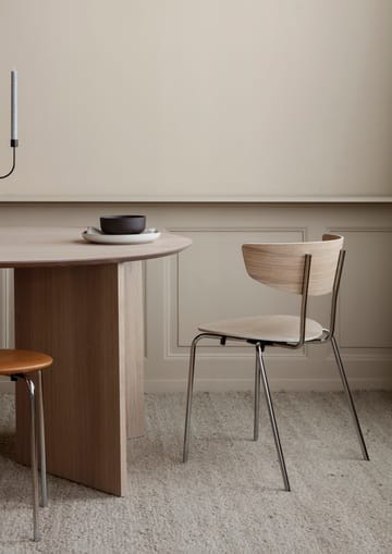 Mingle spisebord ovalt - oak natural veneer, vinkelben eg - Ferm Living