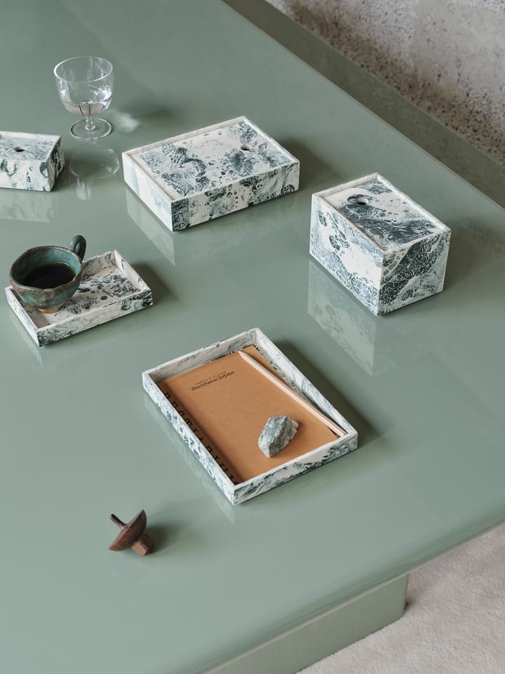 Mist opbevaringsboks 7,5x10 cm, Emerald-off white Ferm Living
