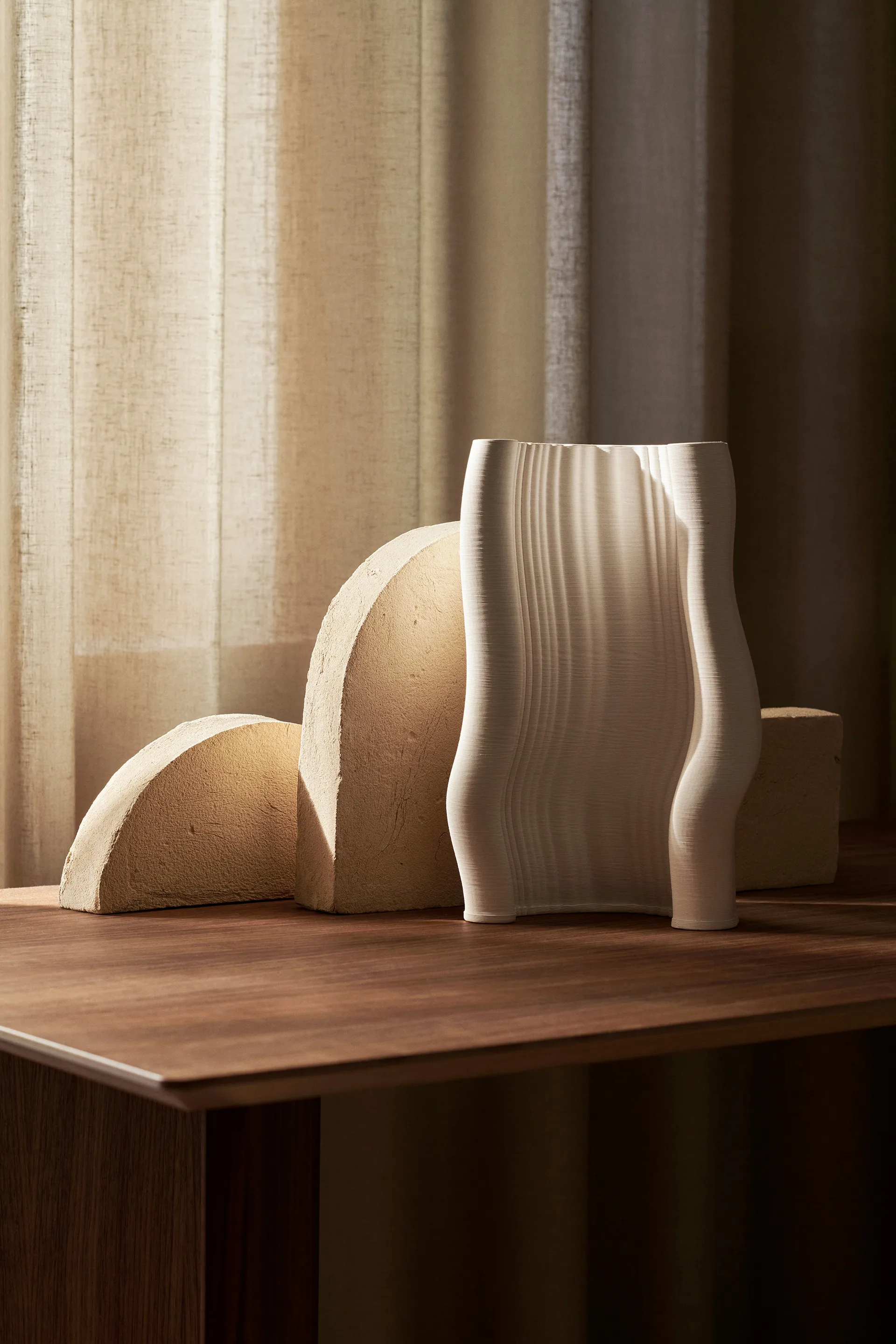 Moire vase 19x30 cm, Offwhite Ferm Living