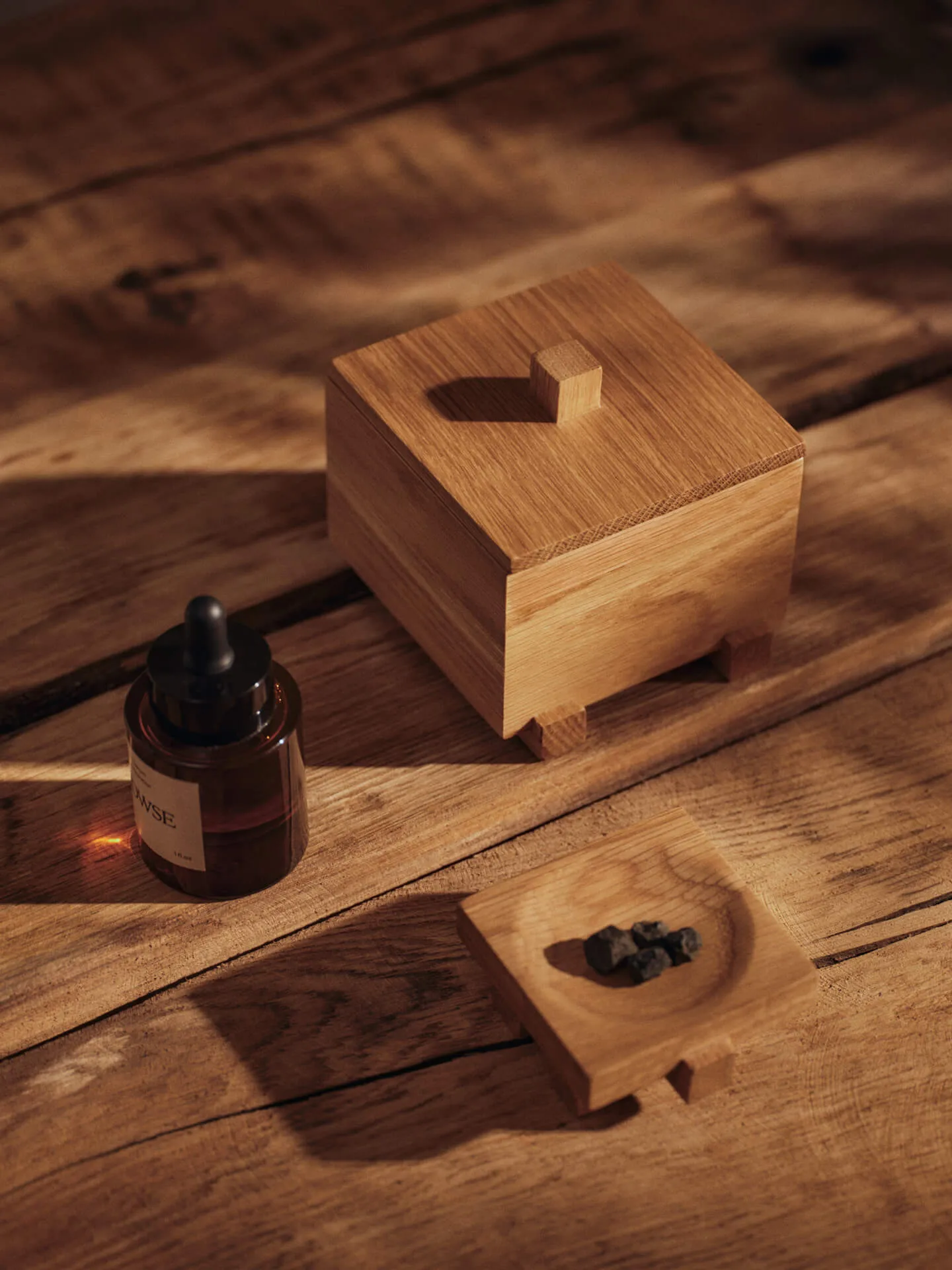 Moku bakke, Ubehandlet eg, 7x8 cm Ferm Living