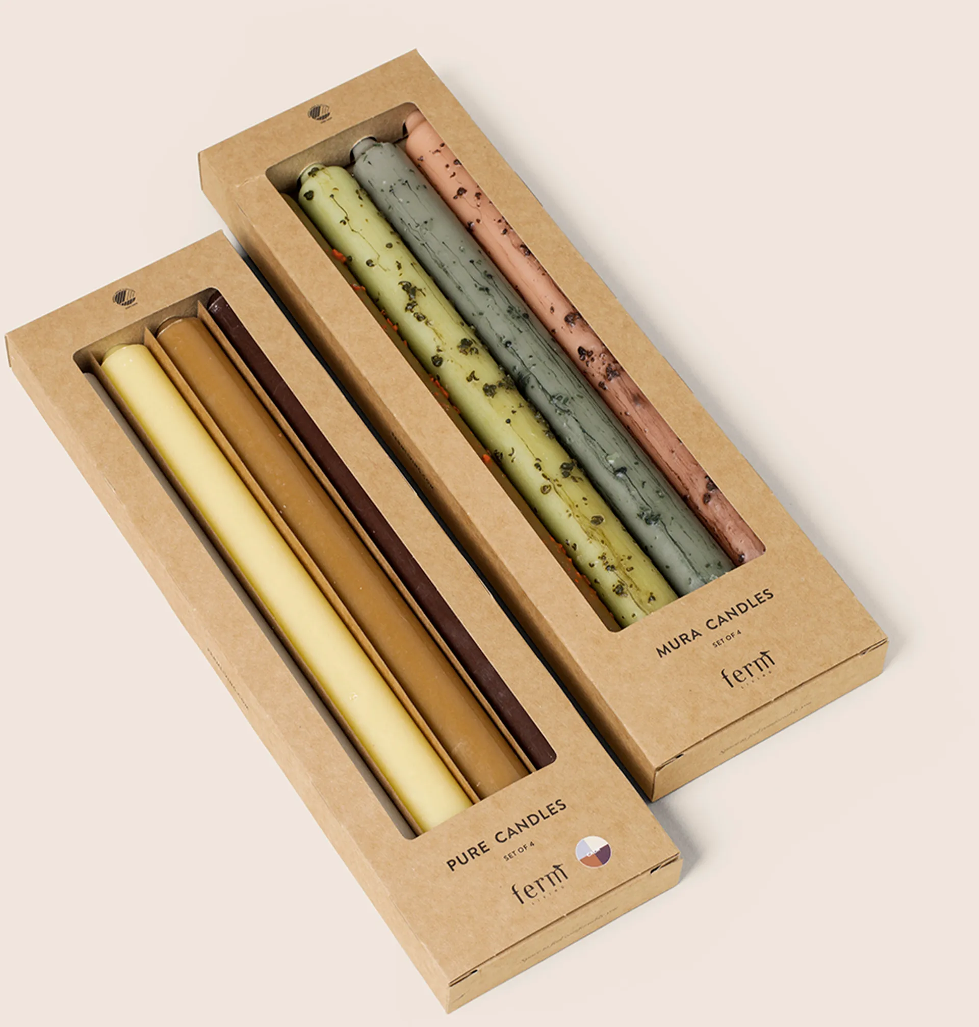 Mura lys 4 dele, Flerfarvet Ferm Living