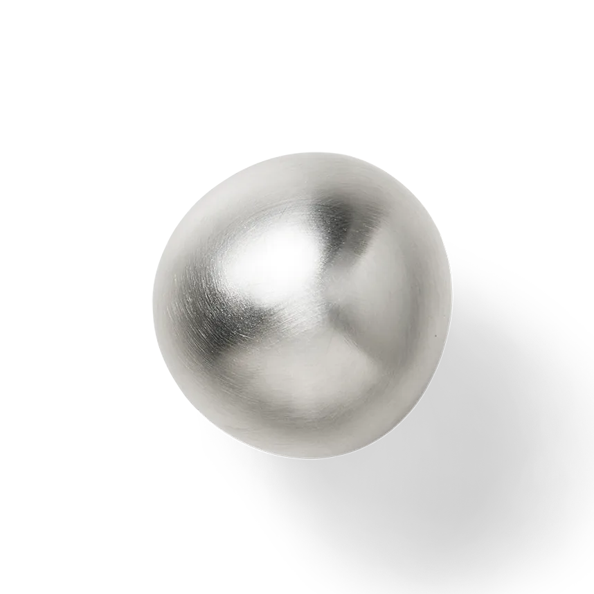 Mushroom krog, Brushed stainless steel Ferm Living