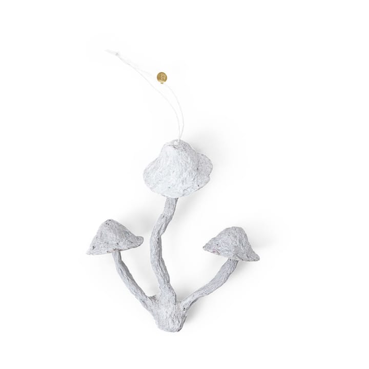 Mushroom ornament juletræspynt, Faded white Ferm Living