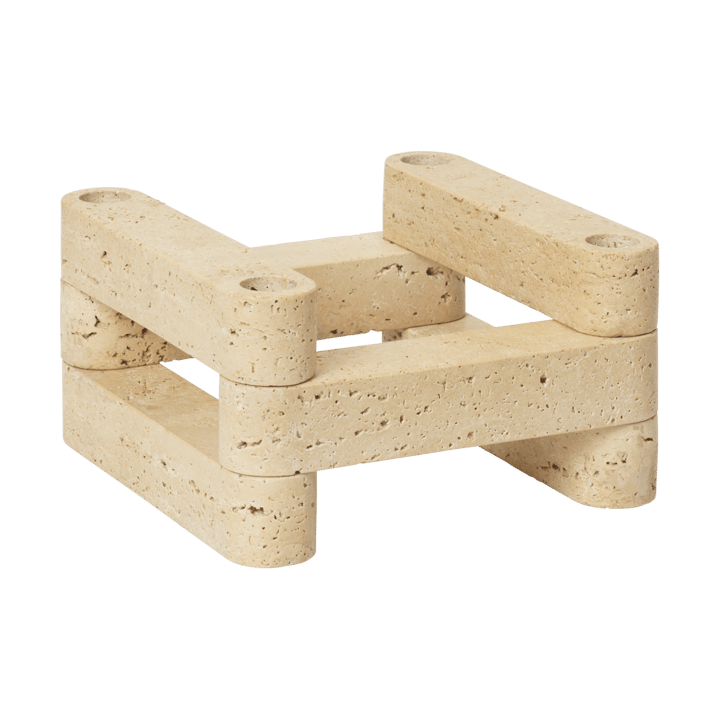 Newel modul lysestage - Travertin - Ferm Living