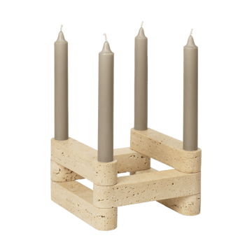 Newel modul lysestage - Travertin - Ferm Living
