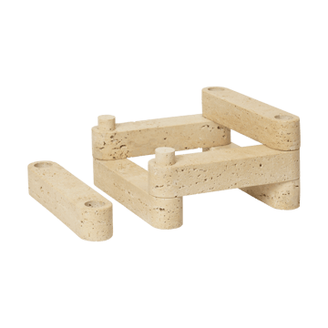 Newel modul lysestage - Travertin - Ferm Living