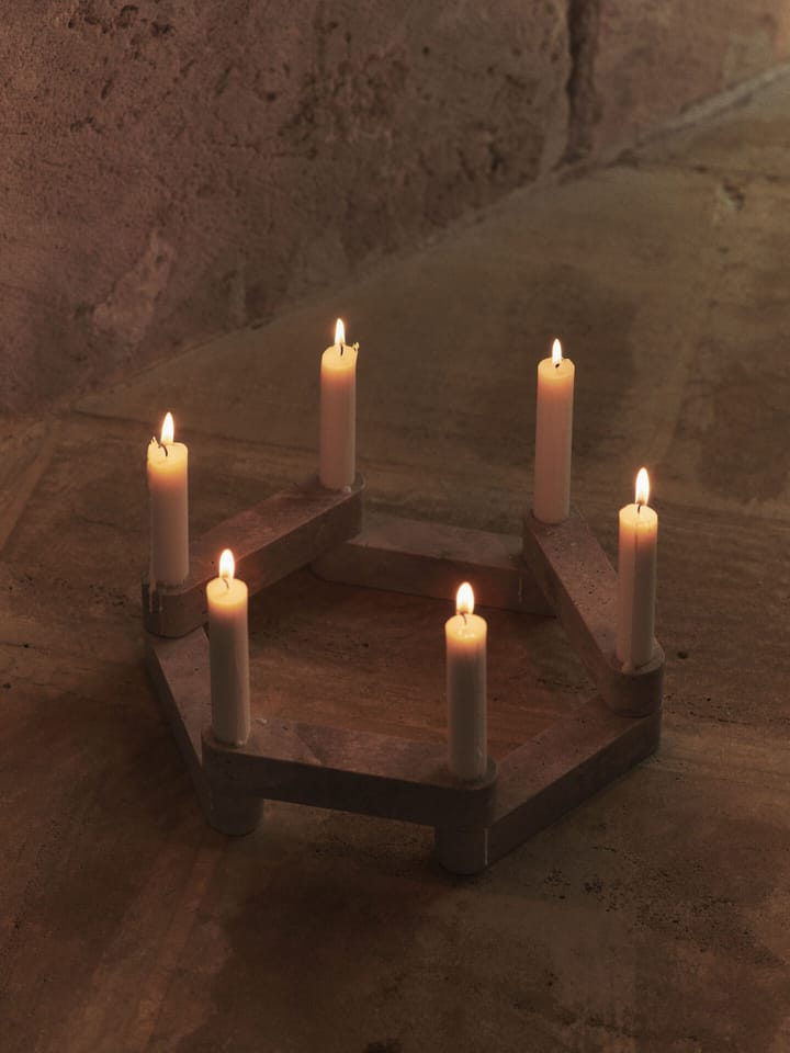 Newel modul lysestage, Travertin Ferm Living