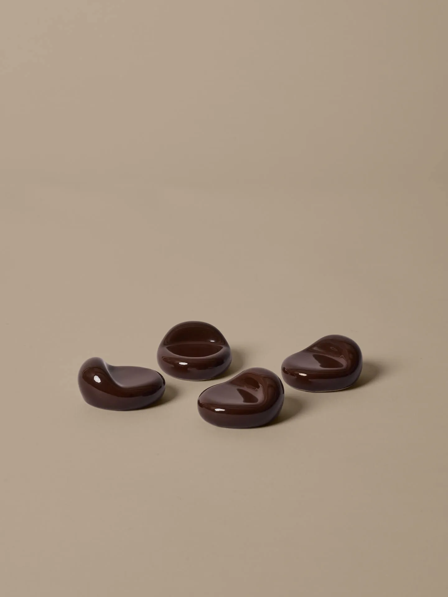 Nube fødder til krukke 4-pak, Carob brown Ferm Living