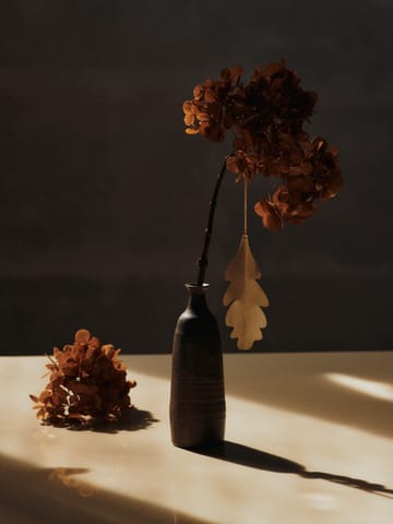 Oak leaf dekorationsophæng 13,5 cm 4-pak - Brass - Ferm Living