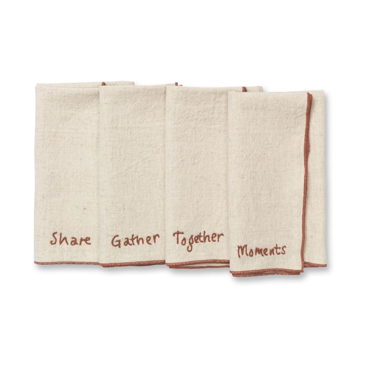 Occasions servietter 4 dele - Natural - Ferm Living