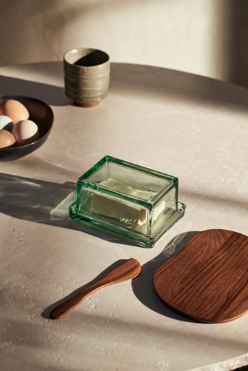 Oliven glasæske/boks 14,5x10,5x7 cm - Recycled clear - Ferm Living