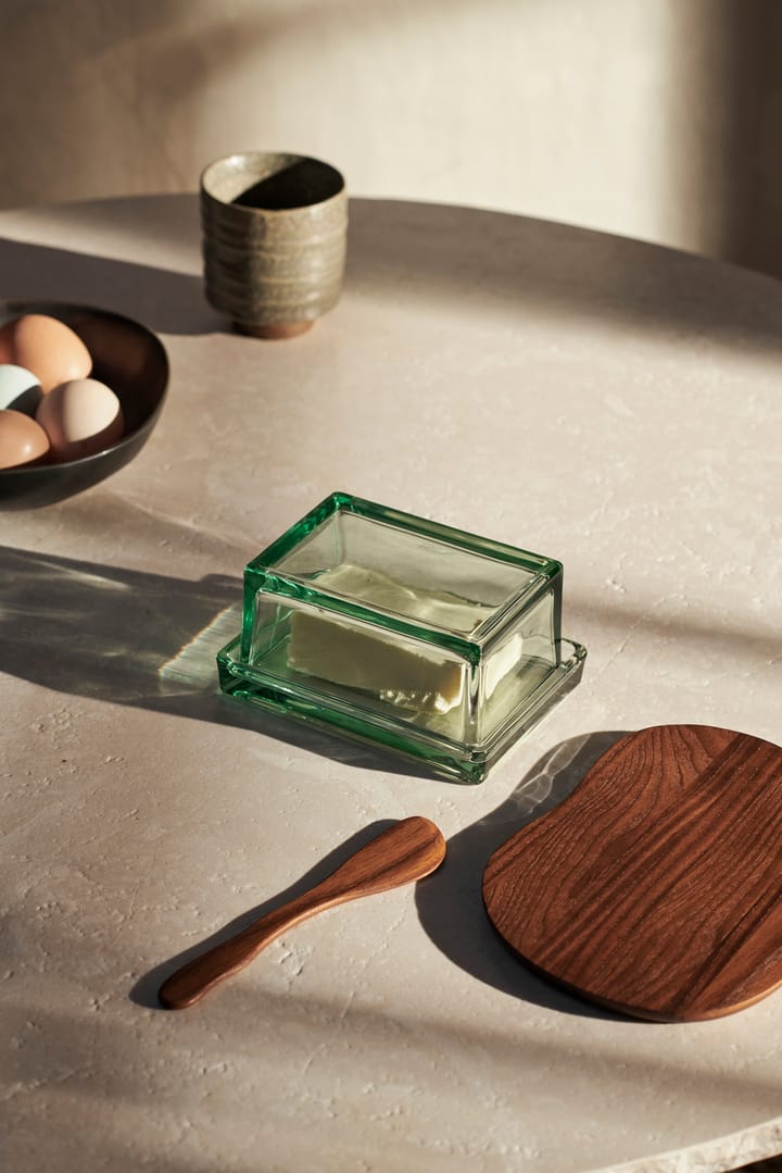 Oliven glasæske/boks 14,5x10,5x7 cm, Recycled clear Ferm Living