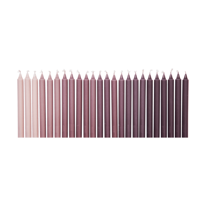Ombre antiklys 24 stk - Dark grape - Ferm Living