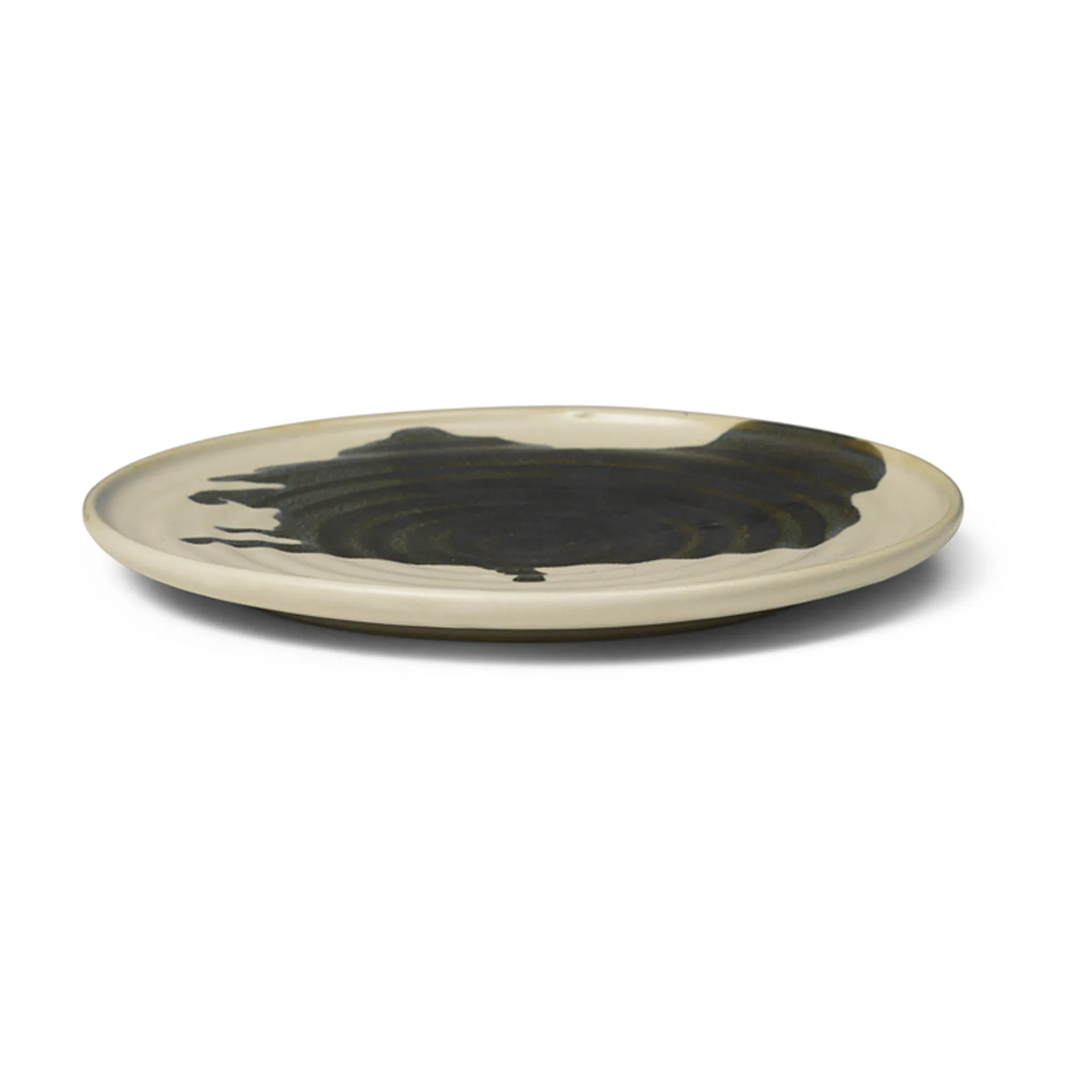 Omhu asiet Ø21 cm, Offwhite/Charcoal Ferm Living