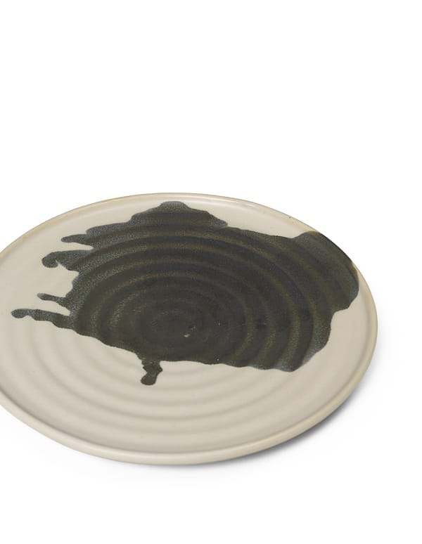 Omhu asiet Ø21 cm, Offwhite/Charcoal Ferm Living