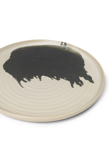 Omhu Centerpiece Serveringsfad Ø36 cm - Offwhite/Charcoal - Ferm Living
