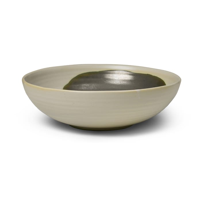Omhu skål large Ø28 cm, Offwhite/Charcoal Ferm Living