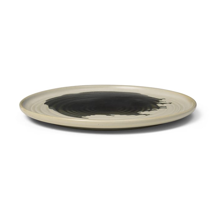 Omhu tallerken Ø26,5 cm - Offwhite/Charcoal - ferm LIVING