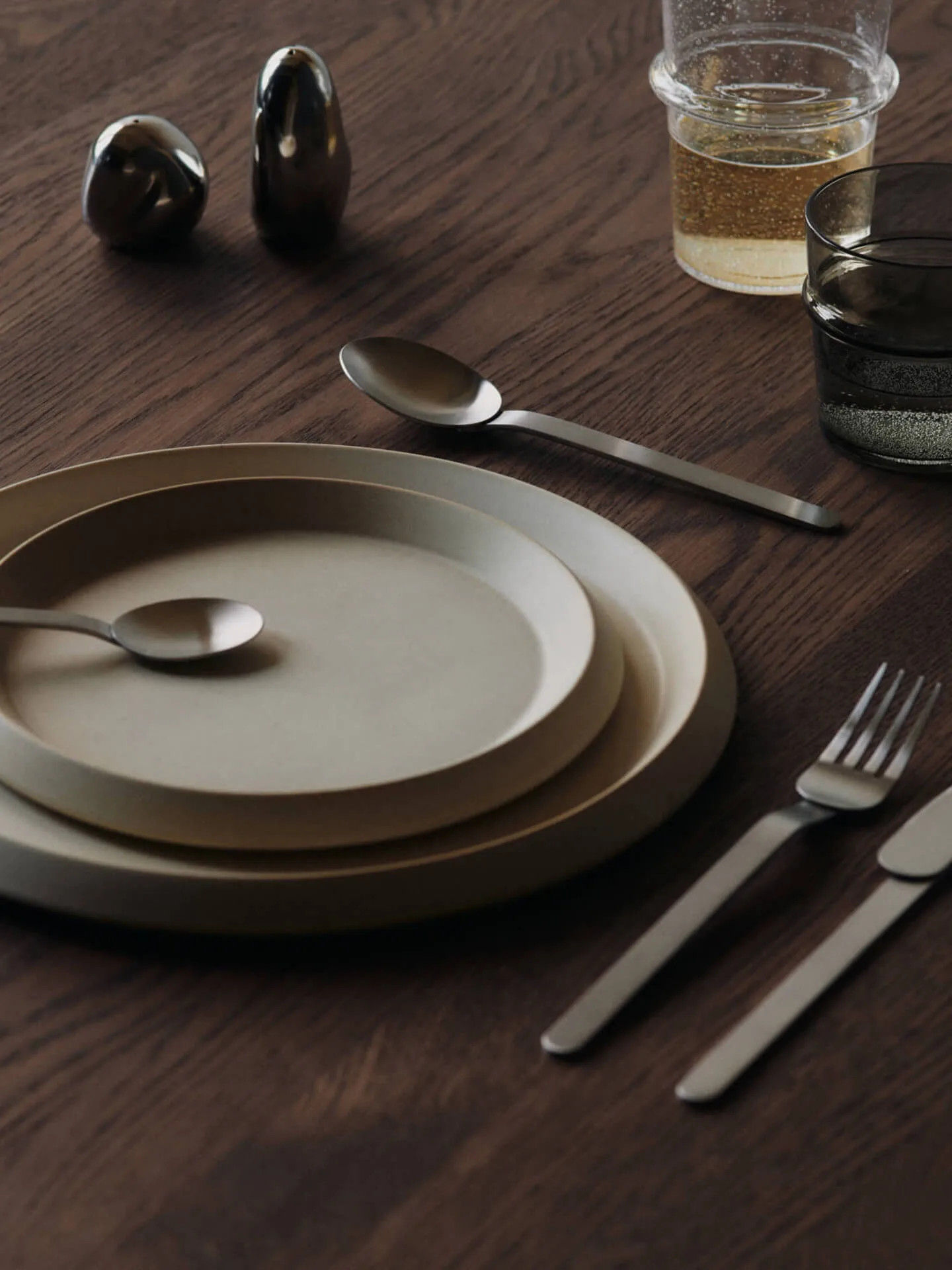 Orevo salt- og peberkar sæt, Polished Stainless Steel Ferm Living