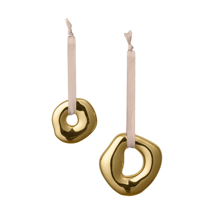 Orrith dekorationsophæng 2 dele - Messingfinish - Ferm Living