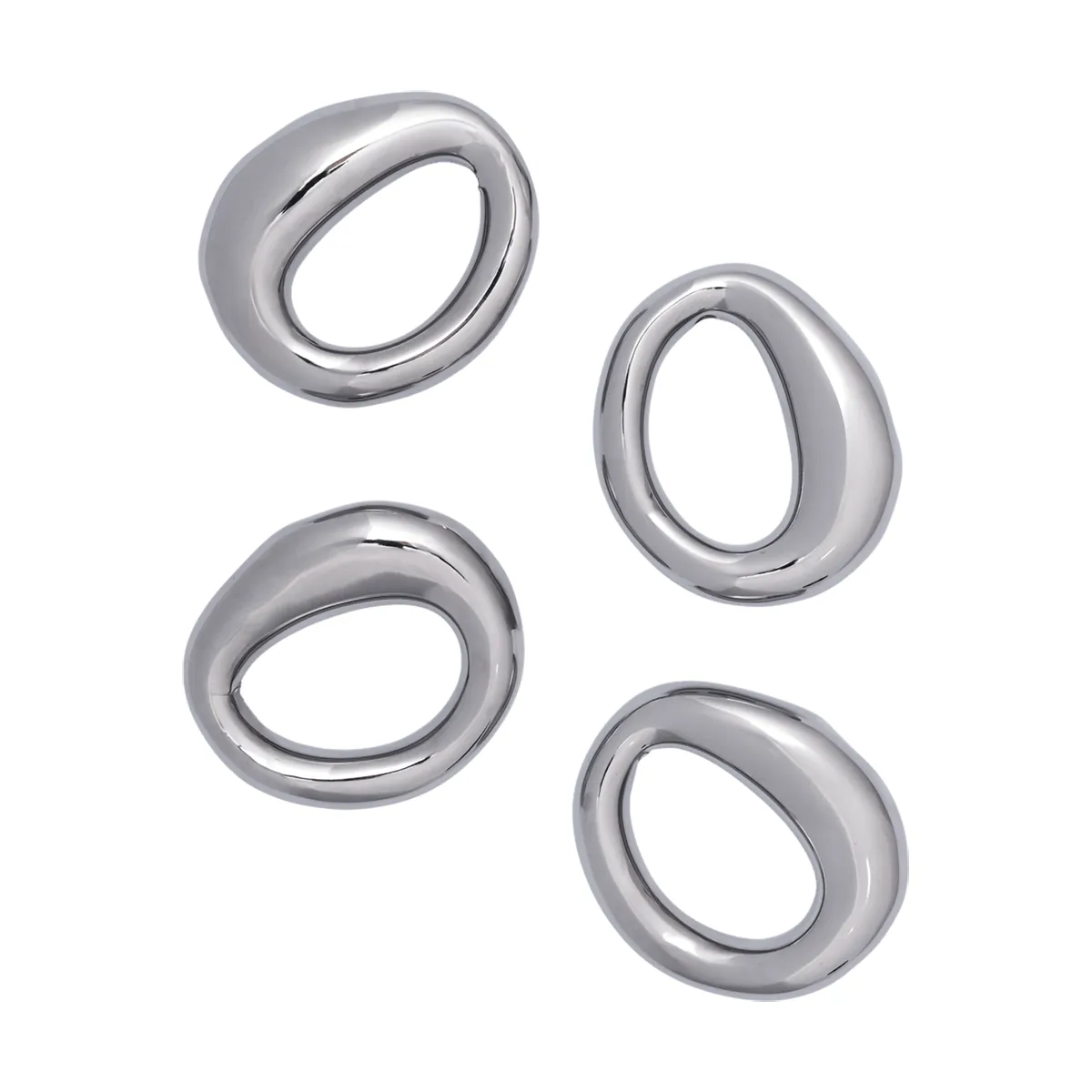 Orrith serviettering 4-pak, Silver Ferm Living