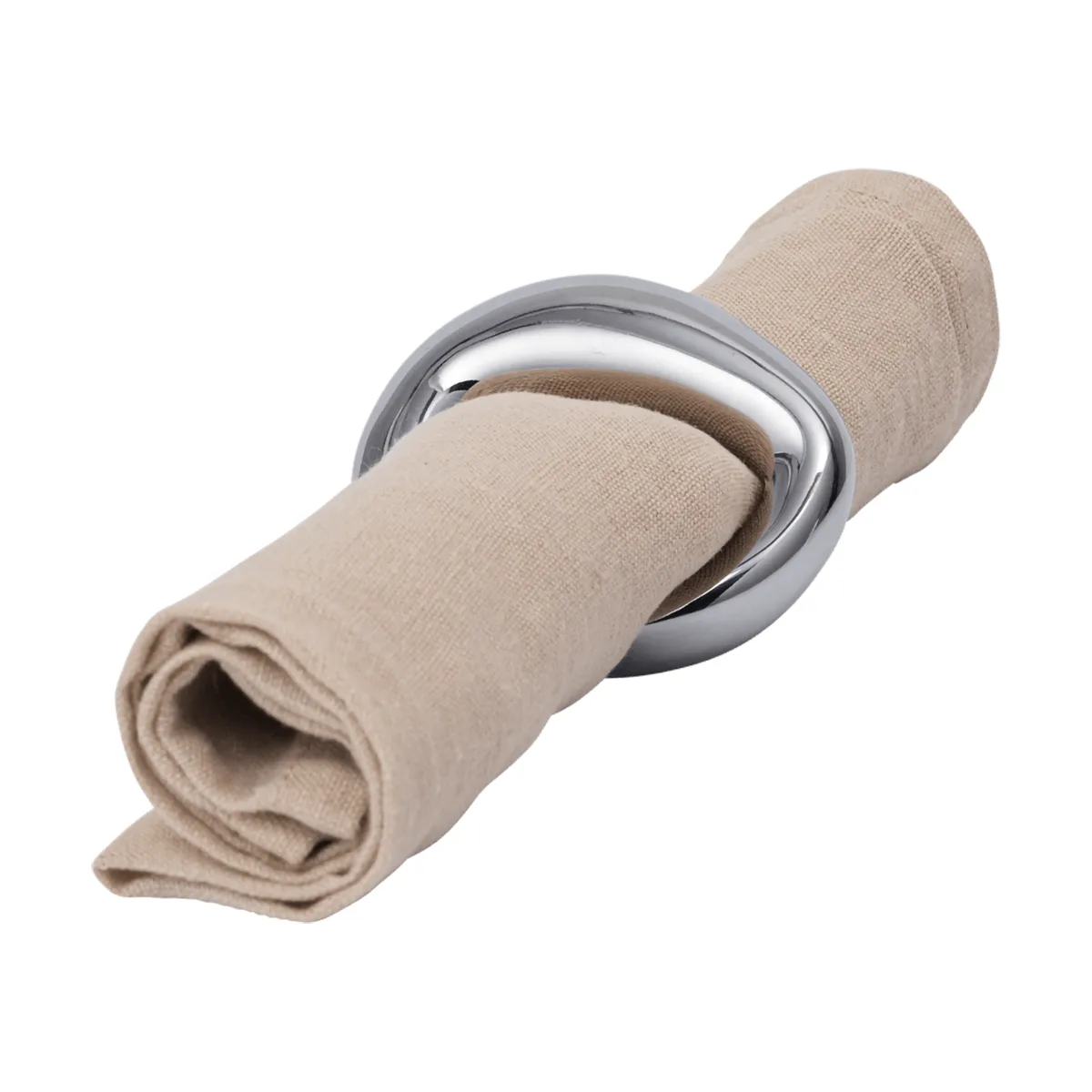 Orrith serviettering 4-pak, Silver Ferm Living