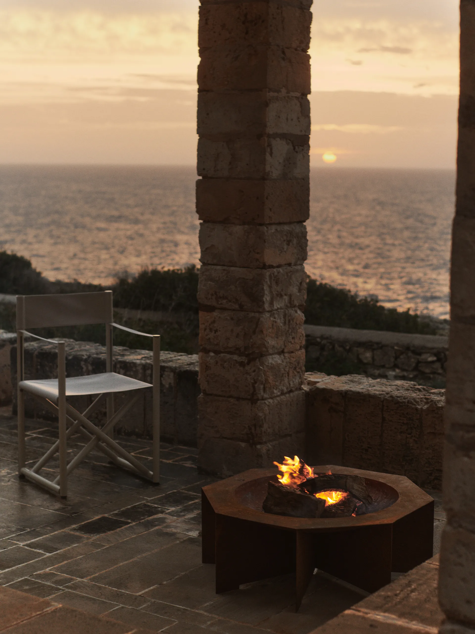 Otto fire pit ildsted, Rust, Ø85,5x29 cm Ferm Living