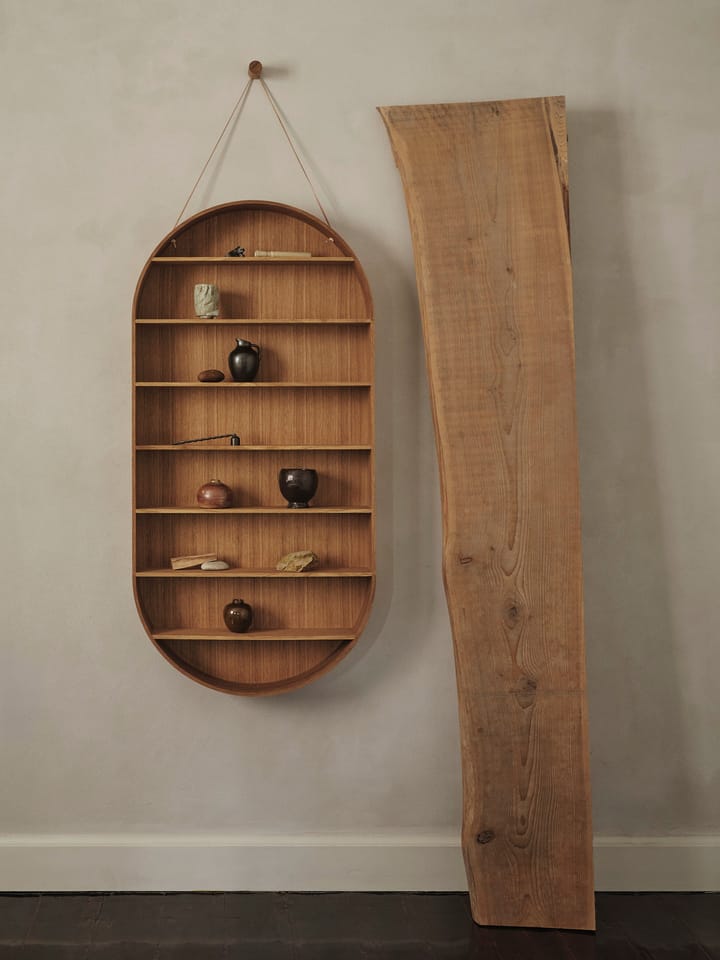 Oval Dorm hylde, Oiled oak Ferm Living